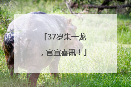 37岁朱一龙，官宣喜讯！