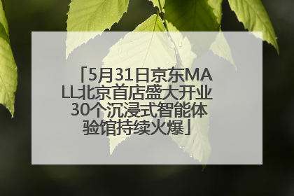 5月31日京东MALL北京首店盛大开业 30个沉浸式智能体验馆持续火爆